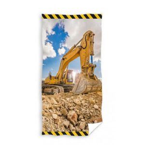 recznik dzieciecy koparka carbotex rozmiar 70x140 cm