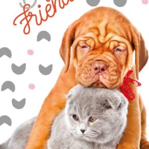 recznik dla dzieci pies kot best friend 002 faro